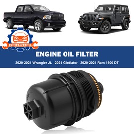 Ecodiesel - Filtro de aceite de motor 68507598AA 68498720AA compatible con Wrangler JL Gladiator 2021 2022, Ram 1500 DT 2020-2022, 3 unidades