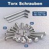 Pack of 20 M6 x 20 mm Rounded Head Screws