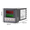 Retoo Temperature Controller Temperature Thermostat, REX-C100, Programmable, Temperature Sensor, Thermosta,