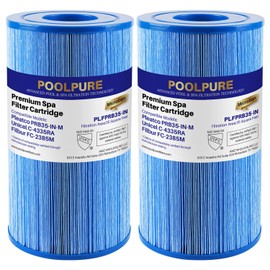 POOLPURE Spa Filter Replaces Pleatco PRB35-IN-M, Unicel C-4335RA, Guardian 409-219, Filbur FC-2385M, 03FIL1300, 17-2482, 25393, 303557, 817-3501, 5 X 9 Drop in Hot Tub Filter, 2 Pack