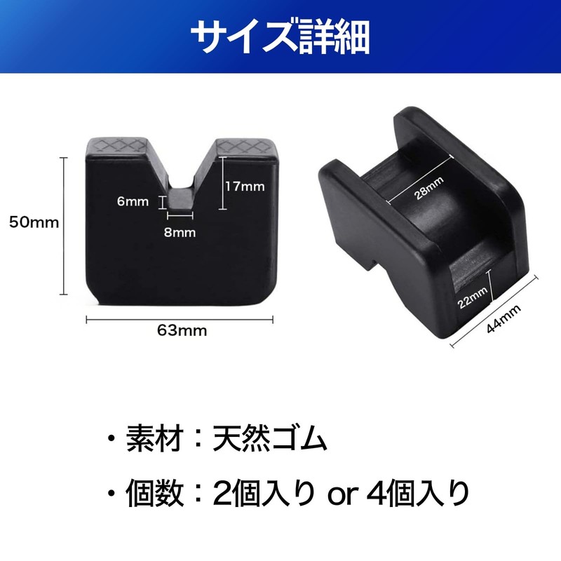 Letics Jack Pad Rubber Pad Jack Stand for Rigid Rack