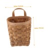 FUNOMOCYA Woven Wall Hanging Storage Baskets Natural Organizer for Kitchen
