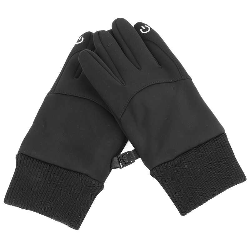 1 Pair Black Unisex Cycling Gloves Waterproof Skiing Non Slip