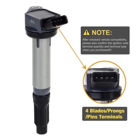 QYL Bobina de encendido conjunto completo de 3 para Toyota Camry Avalon Sienna RAV4 Highlander Venza Lexus ES350 RX350 RX450h V6 3,5 uf487 C1601