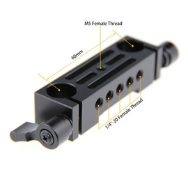 CAMVATE 15 mm Rod Clamp Rail Block Platform for Rod Support