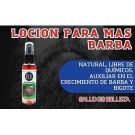 JYE Kit para Barba y Bigote, Incluye 3 Lociones para Mas Barba y Peine forma de Bigote. Presentación 60 ml por botella.