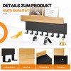 TINIFO Wooden Key Rack with Shelf - Key Holder Wall