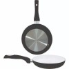 EUROHOME Euro-Ware EuroHome 8120-BK Fry Pan, 8 in Dia, Aluminum Pan, Black Pan, Ceramic