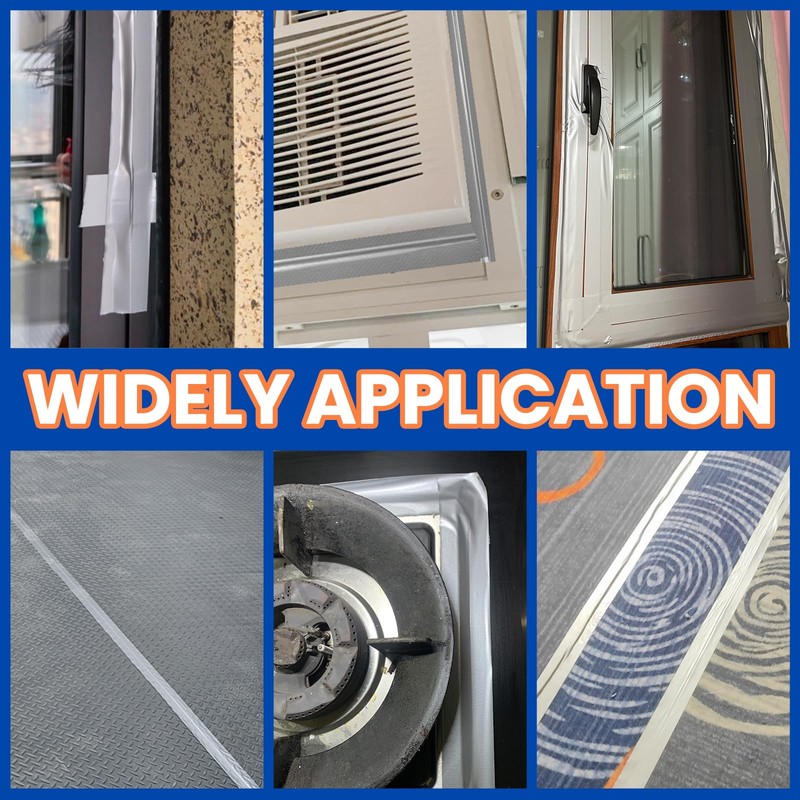 Silver Window Weather Sealing Tape,Window Draft Isolation Sealing Film Tape,Window