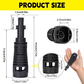 Hierbla Pressure Washer Adapter for Nilfisk Gerni to karcher Quick Connect, Pressure Washer Accessories Extension Lance Spary Wand Couple, Snow Foam Lance Adapter Foam Cannon Gun Adapter