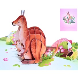 Card Mavens Cute Mother's Day Card 3D Birthday Pop Up Card for Mum Luxury Birthday Gifts for Women Grandmother Sister Daughter in Law Grandma Mam Father's Day I Love You Thank You