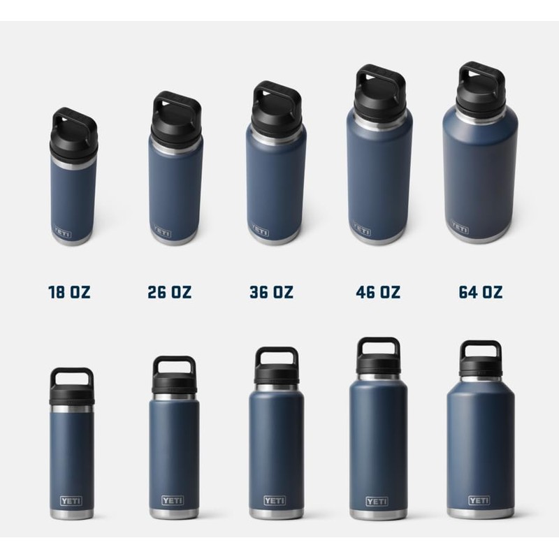 YETI Rambler Water Bottle 18 oz (532 ml) Charcoal -