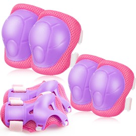 BOSONER Roller and Skating Pads for Kids: Knee Pads and Elbow Pads for Kids/Youth 3-15 - Girls/Boys Protection Gear