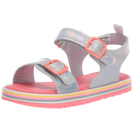 OshKosh B'Gosh Baby-Girl's Maylin Sandal, Multi, 11 M US Infant