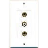 RiteAV - 1 Port RCA White 2 Port Banana Speaker