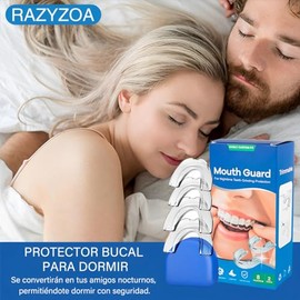 8PCS Guarda Dental Bruxismo, Protector Bucal para Dormir, Guardas Dentales para Dormir, Protector Bucal para Anti Bruxismo y Roncar, Elimina Apriete d
