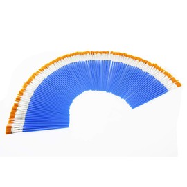 Olive-G Large Capacity Flat Brushes, Set of 100, Multi-Purpose, For Paintings, DIY Productions, Etc