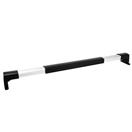 SnowyFox RV Screen Door Cross Bar Handle Adjustable Grab Handle 21-5/8 to 28-5/8 Inch Universal for RV Motorhome Camper and Travel Trailer with Sturdy and Secure Grip Black Non-Slip Grip