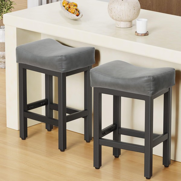 Raynesys Counter Height Bar Stools Set of 2, 24 Inch