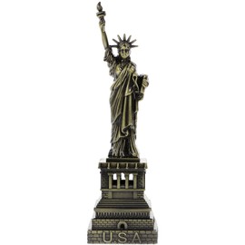 Milisten Statue of Liberty Statue Sculpture New York City Liberty Island Collection Souvenirs Figurines Metal Model decoration Bronze 18CM