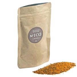 Rimoco N°102 Organic Orange Pepper Coarse - Fruity Spicy and Fresh Pepper Mix with Fine Orange Note Organic Cultivation (DE-ÖKO-007) 500 g in Kraft Paper Zip Bag