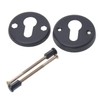 Aqbau® Door Knob, Rotatable with Rosette PZ Button Pusher Rotary