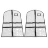 2pcs Garment Bags for Hanging Clothes Transparent Clothes PVC Dustproof