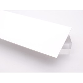 White Opaque Plexiglass Acrylic Sheet - 1/8" Thick Cast (12" x 24")