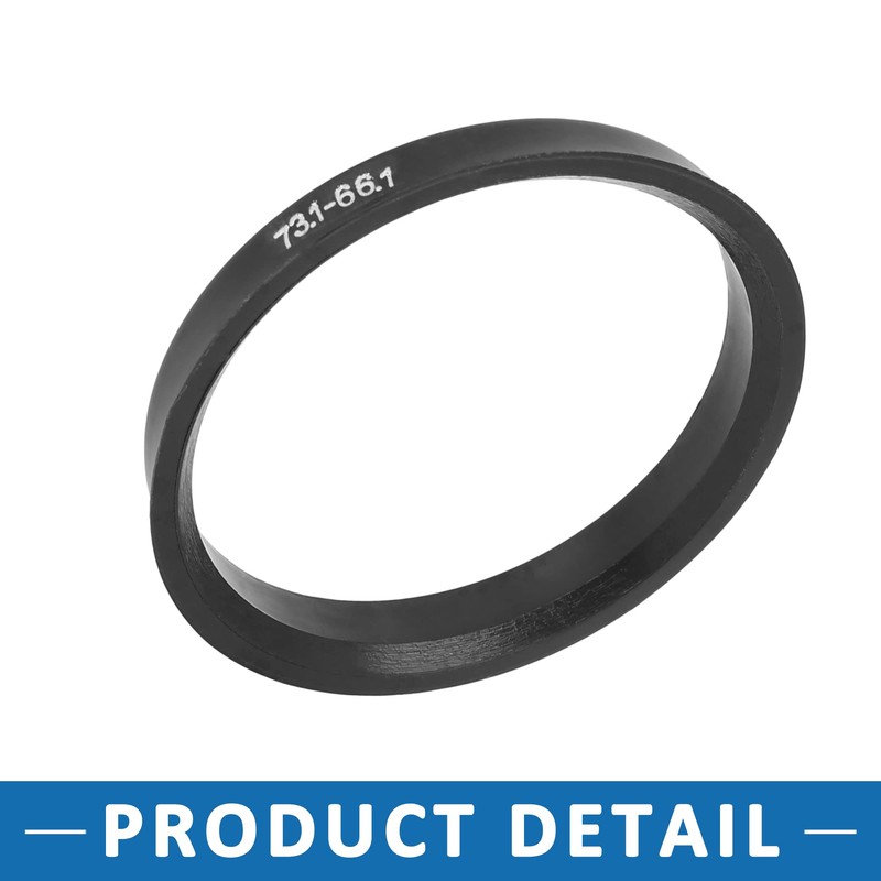 A ABSOPRO Hub Centric Rings 73.1mm to 66.1mm Plastic Black