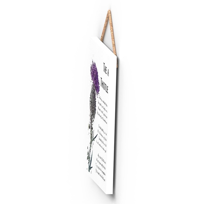 Global Designs Tae A Thistle Scottish Flower Watercolour Effect Illustration