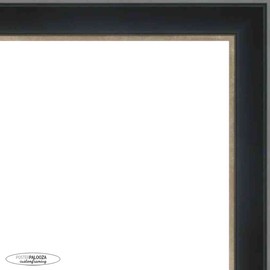 Poster Palooza A3 11.7x16.5 Contemporary Black Complete Wood Picture Frame with UV Acrylic Plexiglass, Foam Board Backing & Hardware Included