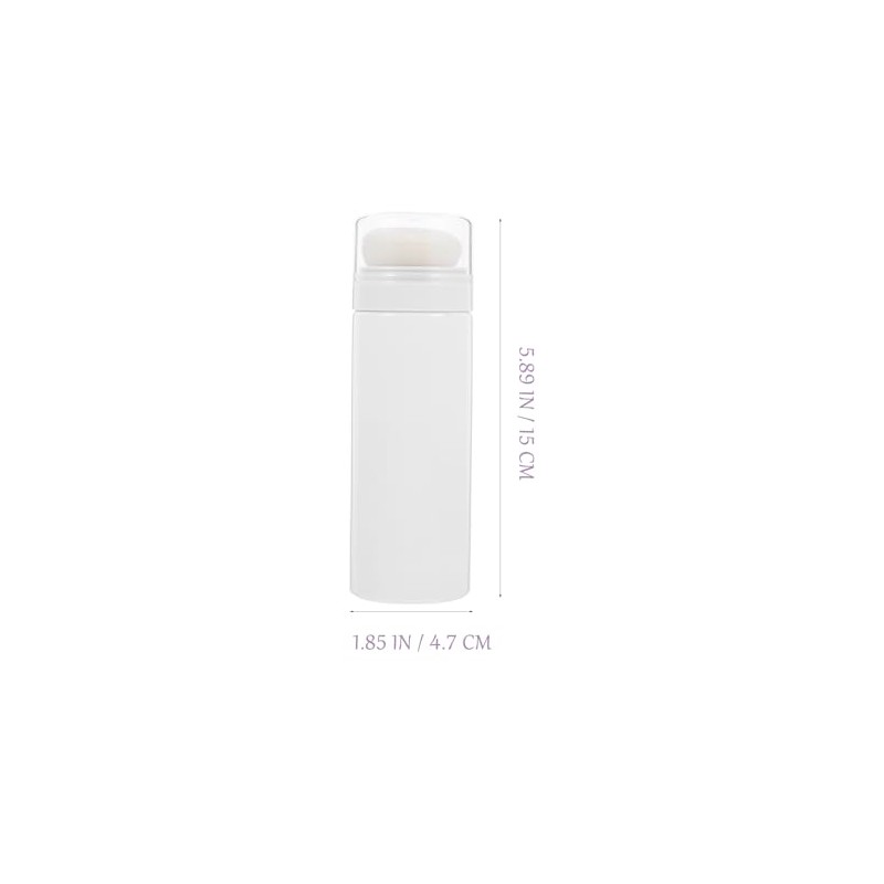 Toddmomy 2PCS Talquera Portátil Vacía 15cm Plástico Blanco