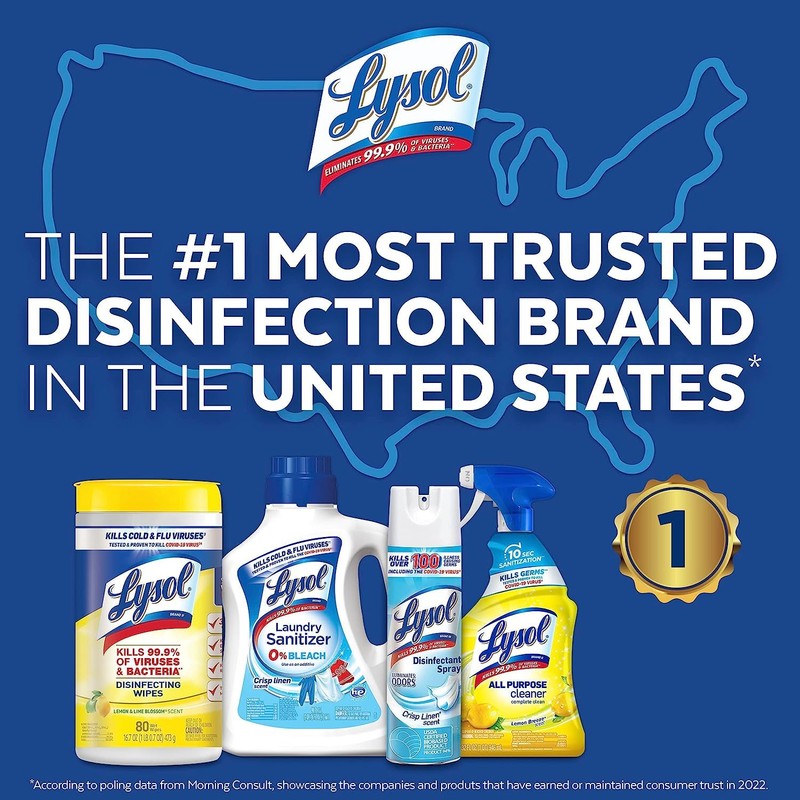Lysol Brand Disinfectant Toilet Bowl Cleaner, 4 Count