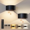FULEN Motion Sensor Wall Light with Remote Control 3 Colors