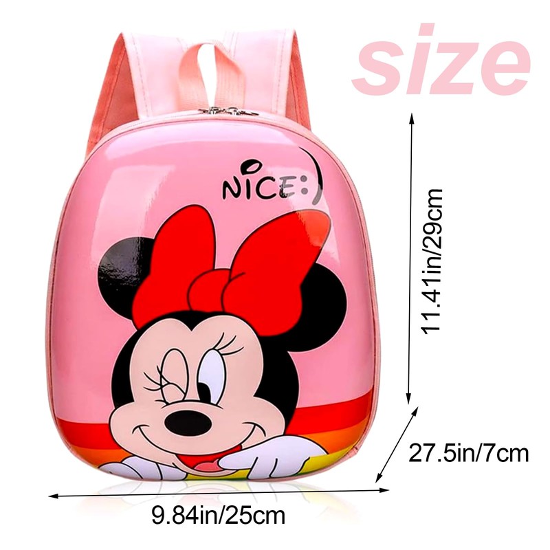 Forninc Minnie Backpack, Minnie Children's Backpack, Backpack, Minnie School Backpack,