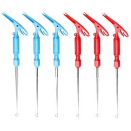 SquEqu 6 Pack Fish Hook Remover Tool Fishing Hook Quick Removal Device 3in1 Fishing Line Knot Tyer Fishing Knot Tying Tool Tying Fishing Line to Hooks Portable Fast Fishing Tie Hook