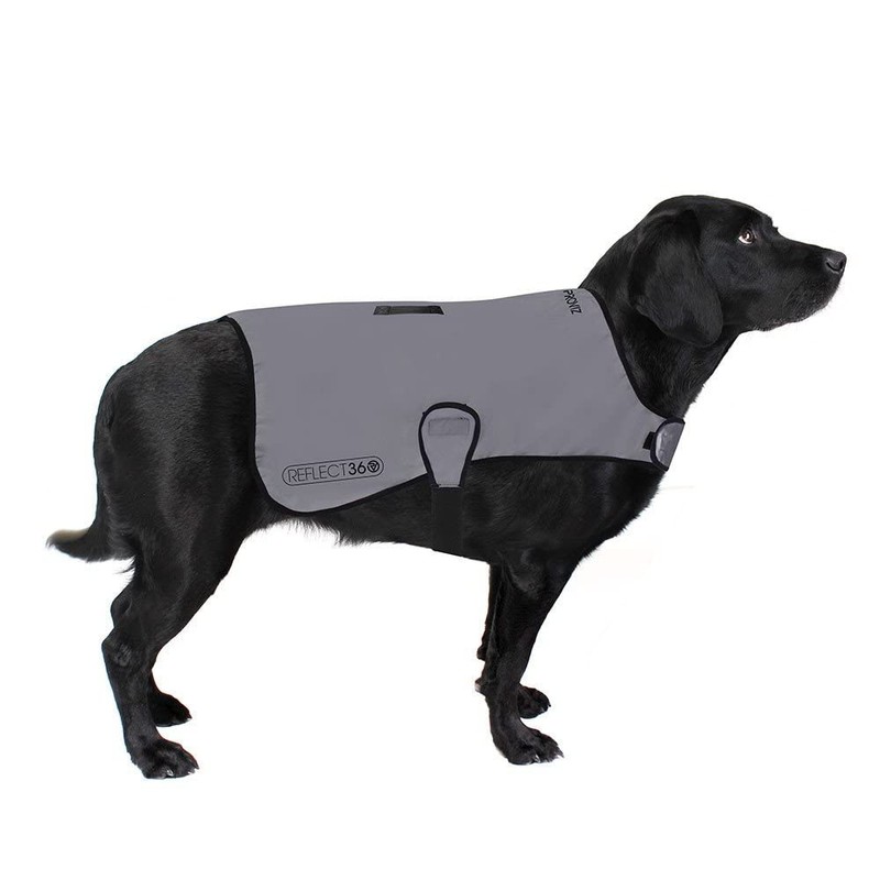 Proviz Reflect360 Fleece Lined Dog Coat, Silver, Large