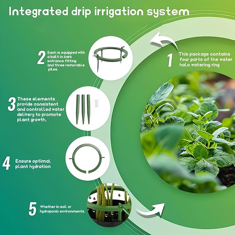 Wzenclave 4 Set Water Ring 5In 3 Leg Support Drip