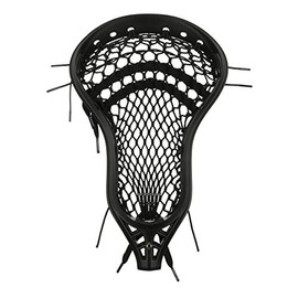 StringKing Men’s Mark 2V Midfield Lacrosse Head Strung with Type 4s Mesh (Black/Black)