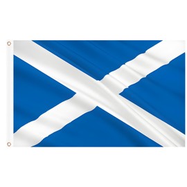 Scottish Flag 5ft x 3ft, Large Scotland Flags with Brass Eyelets for for Burns Night Decoration St. Andrew's Day Party Decorations
