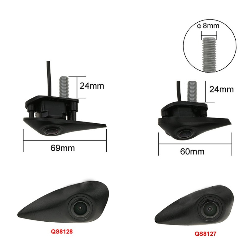 Dynavsal Vehicle-Specific Car Front View Logo Embedded Camera Front View