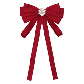 Luckyvestir Bow Tie for Women Clip on Womens Tie Pre Tied Adjustable Western Tie for Uniform School Party Wedding