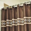 Riverbyland 72 x 72 Elegance Polyester Shower Curtains Coffee