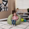 Flash Furniture Dillon Small Green Dot Bean Bag Chair for