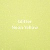 (Neon Yellow) - Siser Glitter HTV 50cm x 30cm Sheet