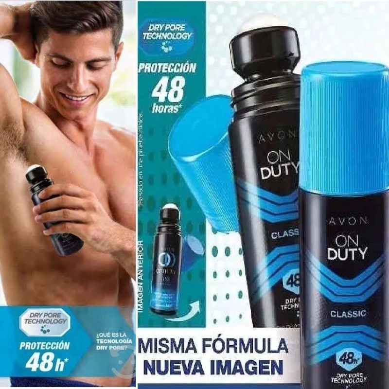 AVON ON DUTY DESODORANTE ROLL ON ANTI-TRANSPIRA