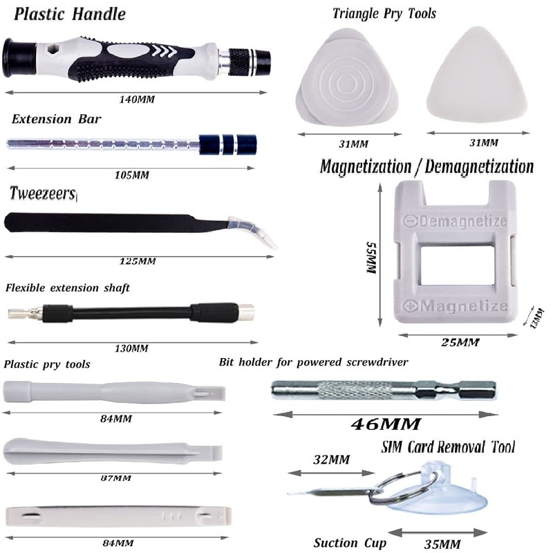 135PCS Precision Screwdriver Set 135 in 1 Magnetic Screwdriver Bit