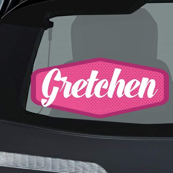Makoroni - Gretchen Name Car Laptop Wall Sticker Decal -