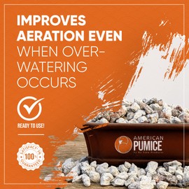 Ho Yoku Pumice for Plants, 2.25 Quarts, Horticultural American Pumice Rocks, Additive for Bonsai Soil, Succulent Soil, or Houseplants