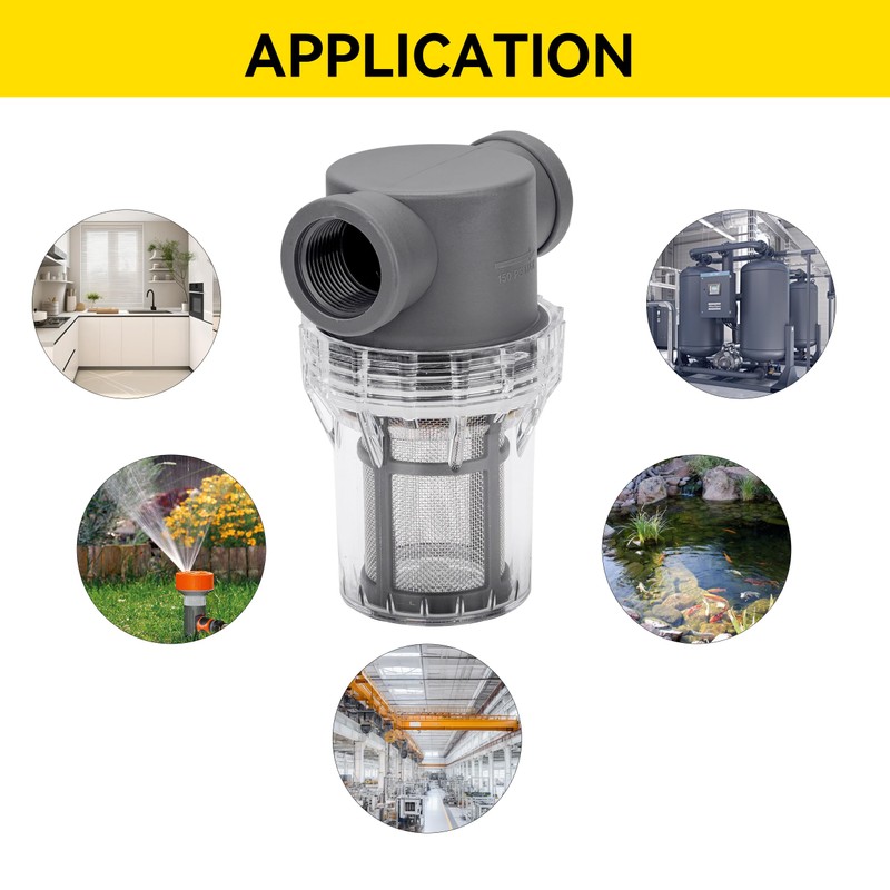 3/4'' Female NPT in-Line Strainer - Garden Hose Filter for